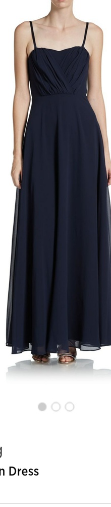 New With Tag Vera Wang Strapless Chiffon Gown